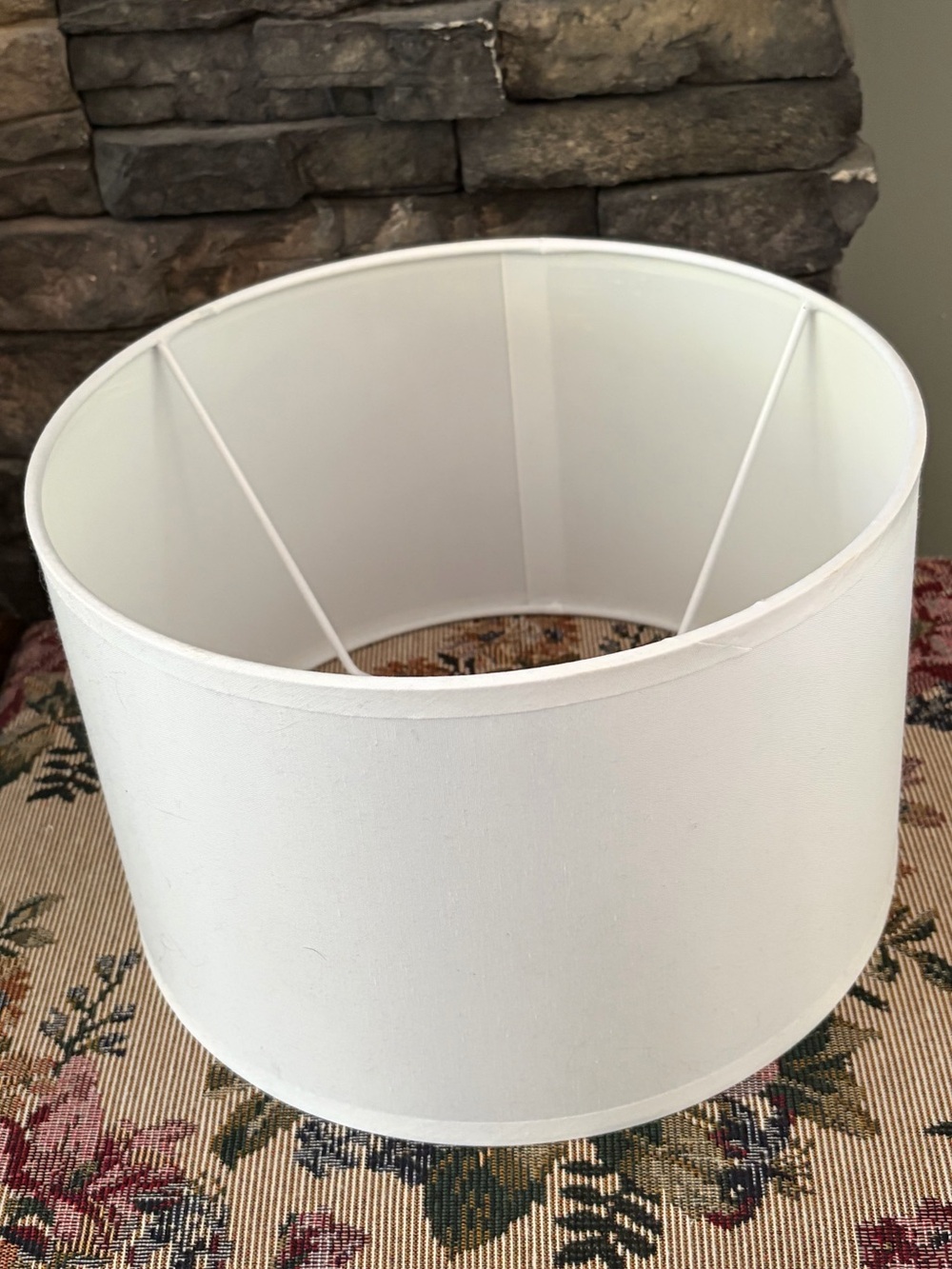 White Drum Lamp Shade